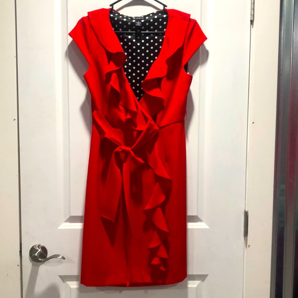 Short sleeve ruffle dress